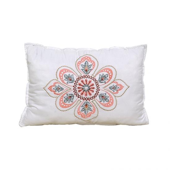 cxmicrotex Paisley King Size Mikrofiber Baskılı Kapitoneli Yastık Kılıfı