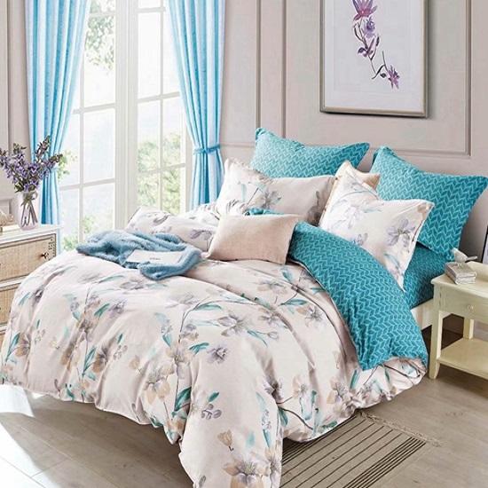 Modern Elegant Çiçekli Nevresim Takımı